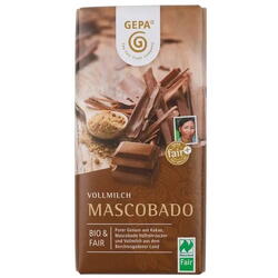 Ciocolata cu Lapte Mascobado Ecologica/Bio 100g GEPA The Fair Trade Company