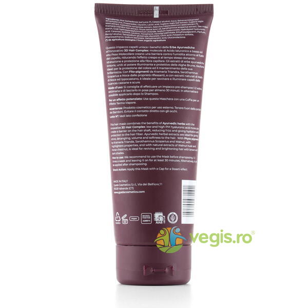 Masca de Par Revitalizanta pentru Par Saten cu Acid Hialuronic si Coji de Nuca 200ml, GYADA COSMETICS, Cosmetice Par, 2, Vegis.ro