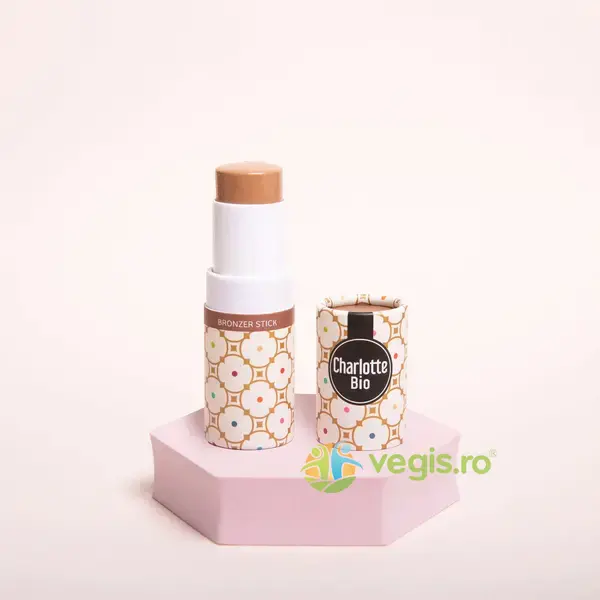 Bronzant Sub Forma de Stick pentru Conturarea Tenului Bio 7g, CHARLOTTE BIO, Machiaje naturale, 4, Vegis.ro