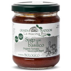 LA MACINA BIO, Sos din Rosii cu Busuioc fara Gluten Ecologic/Bio 180g, Vegis.ro