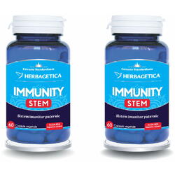 Pachet Immunity Stem 60cps+60cps (50% reducere la al doilea produs) HERBAGETICA