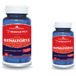 Pachet Renal Forte 60cps + 10cps HERBAGETICA