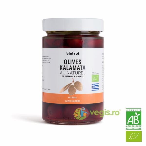 Masline Intregi in Saramura Selectie Kalamon Ecologice/Bio 200g, BIOFRUISEC, Alimente BIO/ECO, 3, Vegis.ro