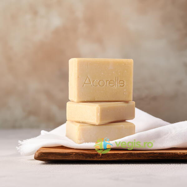 Sapun Exfoliant cu Pudra din Samburi de Prune si Unt de Shea Bio 100g, ACORELLE, Sapunuri, Gel dus, 5, Vegis.ro