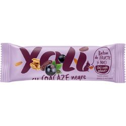 TRANSILVANIA NUTS, Baton cu Fructe, Nuci si Coacaze Negre fara Zahar Yoli 30g, Vegis.ro