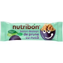 TRANSILVANIA NUTS, Baton cu Prune si Nuca fara Gluten Nutribon 30g, Vegis.ro