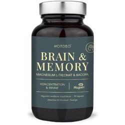 NORDBO, Magneziu Brain & Memory 90cps, Vegis.ro