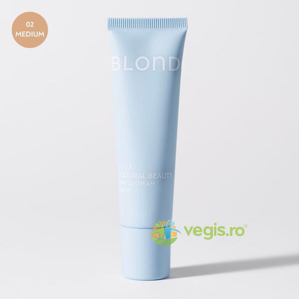 Crema Coloranta BB Cream 2 in 1 SPF15 Medium 02 Natural Beauty 30ml, BLONDESISTER, Cosmetice ten, 8, Vegis.ro