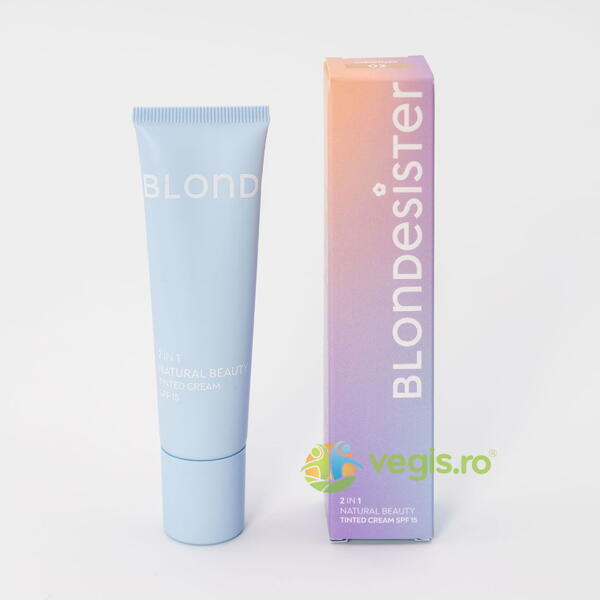 Crema Coloranta BB Cream 2 in 1 SPF15 Medium 02 Natural Beauty 30ml, BLONDESISTER, Cosmetice ten, 8, Vegis.ro