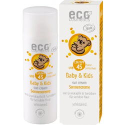 ECO COSMETICS, Crema Protectie Solara Minerala SPF45 pentru Bebelusi si Copii Bio 50ml, Vegis.ro