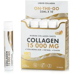 Colagen Marin Hidrolizat Lichid Tip 1 si 3 + Retinol 800 mcg + Acid Hialuronic 50 mg + Elastina 10 mg + Vitamine + Minerale + Organic Superfood Fructe si Legume 10 fiole buvabile SWEDISH NUTRA