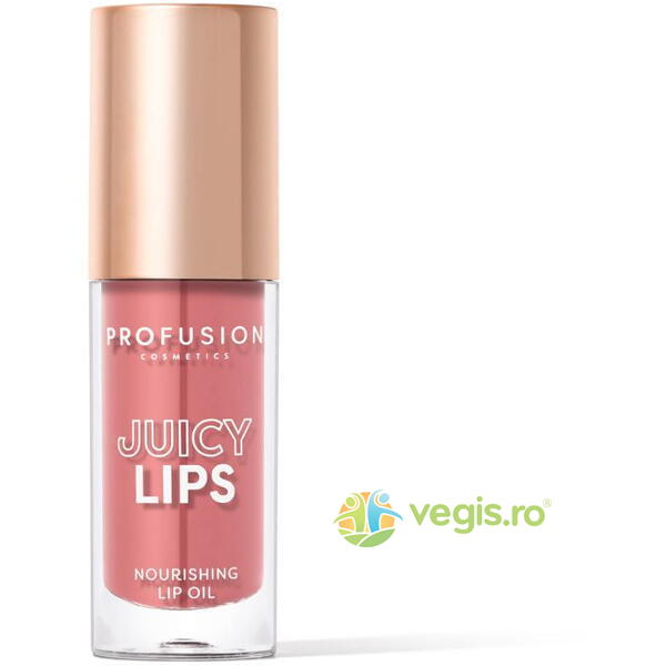 Ulei de Buze Hranitor si Nuanta Radiant Rose, Juicy Lip Tint 4.5ml, PROFUSION COSMETICS, Machiaje naturale, 9, Vegis.ro