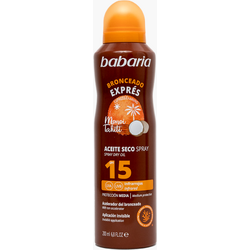 Ulei Uscat Tip Spray cu Accelerator de Bronzare SPF15 Protectie UVA, UVB si Infrarosu Express Tanning Monoi Tahiti 200ml BABARIA