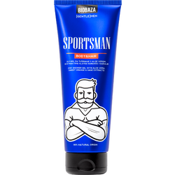 Gel de Dus si Sampon 2 in 1 pentru Barbati cu Aloe Vera si Extract de Portocala Dulce si Salvie Sportsman 220ml BIOBAZA