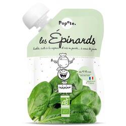 POPOTE, Piure cu 39% Spanac +4/6 Luni Ecologic/Bio 120g, Vegis.ro