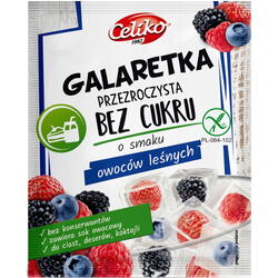 CELIKO, Jeleu Pudra cu Aroma de Fructe de Padure fara Gluten si fara Zahar 14g, Vegis.ro