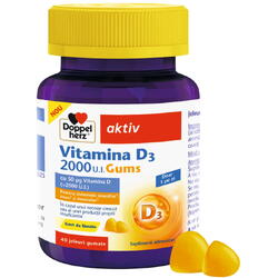 Vitamina D2000 40 jeleuri gumate DOPPEL HERZ