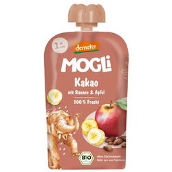 MOGLI, Piure pentru Copii cu Mere, Banane si Cacao Ecologic/Bio 100g, Vegis.ro