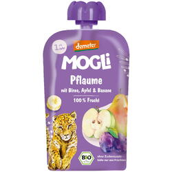 MOGLI, Piure pentru Copii de Prune, Mere si Banane Ecologic/Bio 100g, Vegis.ro