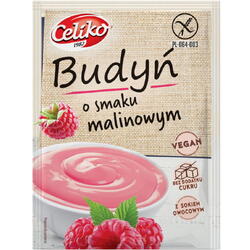 CELIKO, Budinca de Zmeura fara Gluten si Zahar Adaugat 40g, Vegis.ro