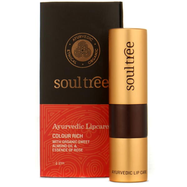 Ruj Natural Ayurvedic Java Brown (Nuanta 810) 4g, SOULTREE, Machiaje naturale, 3, Vegis.ro