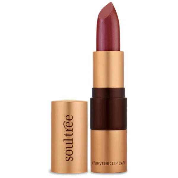 Ruj Natural Ayurvedic Raspberry Crush (Nuanta 640) 4g, SOULTREE, Machiaje naturale, 3, Vegis.ro