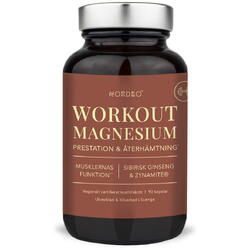 NORDBO, Workout Magnesium 90cps, Vegis.ro