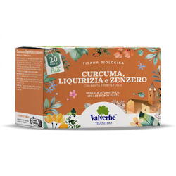 VALVERBE, Ceai pentru Raguseala cu Ghimbir, Turmeric si Lemn Dulce Ecologic/Bio 20dz, Vegis.ro