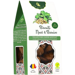 AMBROZIA, Biscuiti cu Nuca si Busuioc fara Zahar Adaugat 130g, Vegis.ro