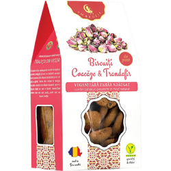 AMBROZIA, Biscuiti cu Coacaze si Trandafiri fara Zahar Adaugat 130g, Vegis.ro