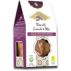 AMBROZIA, Biscuiti cu Lavanda si Mei fara Zahar Adaugat 130g, Vegis.ro