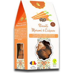 AMBROZIA, Biscuiti cu Morcovi si Cuisoare fara Zahar Adaugat 130g, Vegis.ro