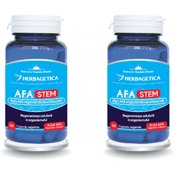 Pachet Afa Stem 30cps + 30cps (50% reducere la al doilea produs) HERBAGETICA