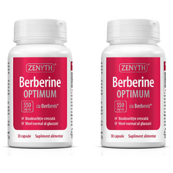Pachet Berberina Optimum cu Berbevis® Extract 550mg 30cps + 30cps ZENYTH PHARMA
