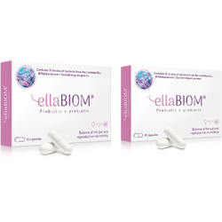 ESTABLO PHARMA, Pachet Probiotic + Prebiotic ELLABiom 10cps + 10cps, Vegis.ro