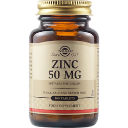 Zinc Gluconate (Gluconat de Zinc) 50mg 100tb SOLGAR