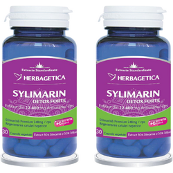 Pachet Sylimarin Detox Forte (Silimarina) 30cps+30cps (50% reducere la al doilea produs) HERBAGETICA