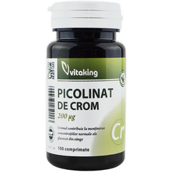 VITAKING, Crom Picolinat 200mcg 100cpr, Vegis.ro