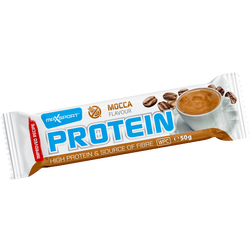 MAXSPORT, Baton Proteic 26% Proteine cu Aroma de Mocca fara Gluten 50g, Vegis.ro